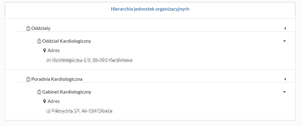 Okno przeglądu struktury organizacyjnej