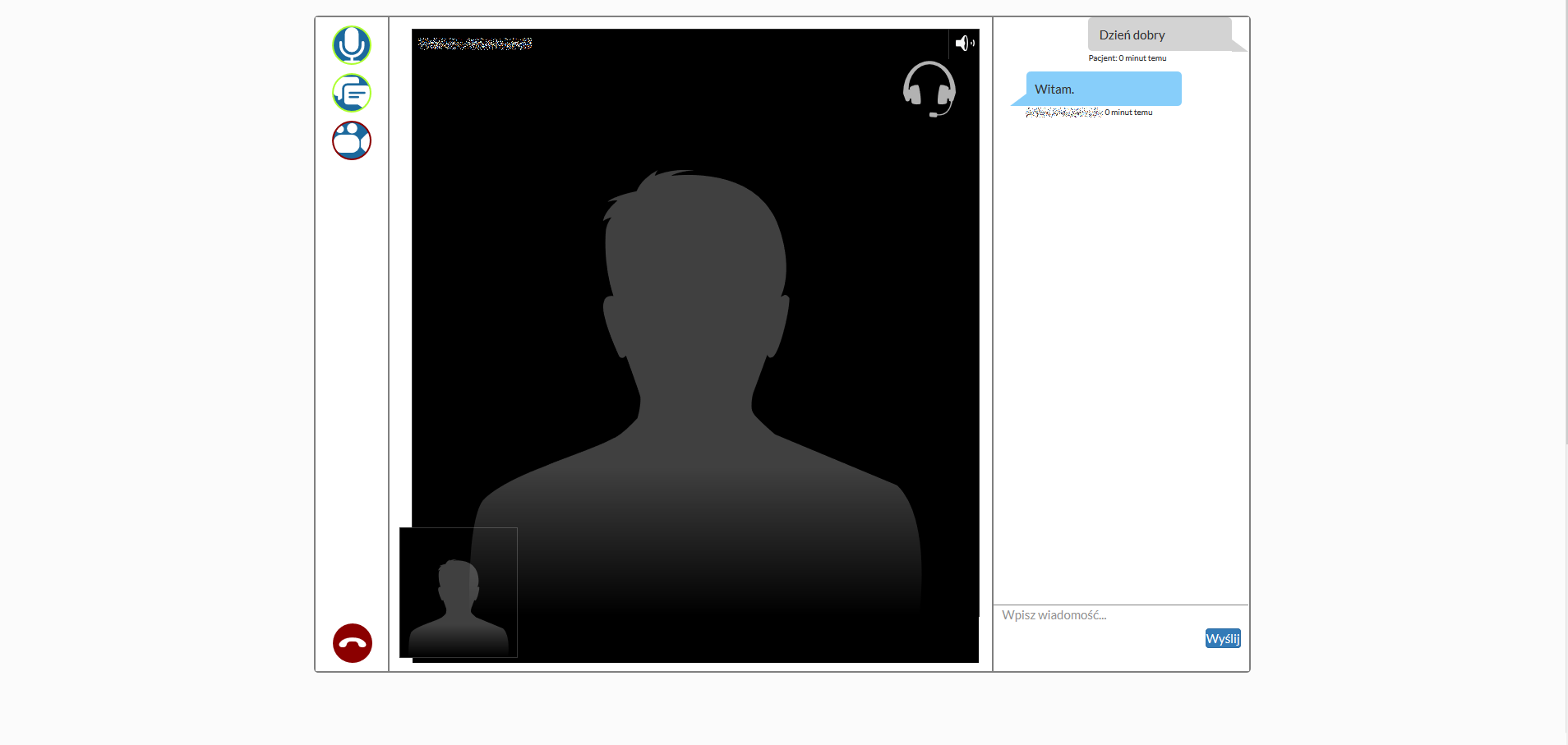Telekonsultacja - rozpoczęcie konsultacji audio