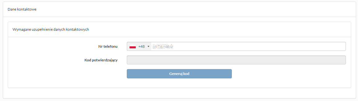 Tworzenie nowej rezerwacji - brak numeru telefonu pacjenta